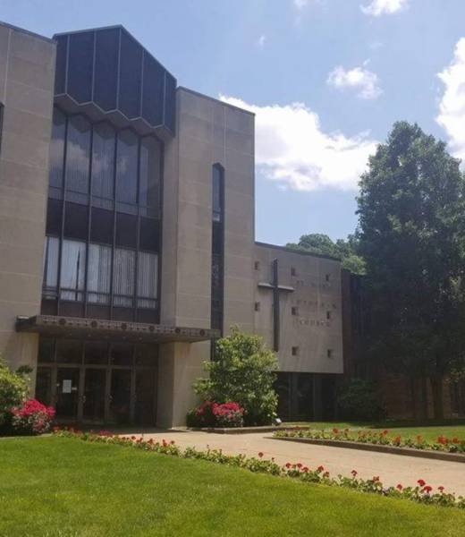 exterior of the church